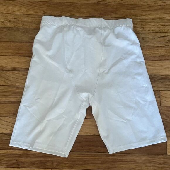 Nike Men's Vapor Untouchable Football Tights Shorts White Size Medium CW3972-100 - Picture 2 of 6